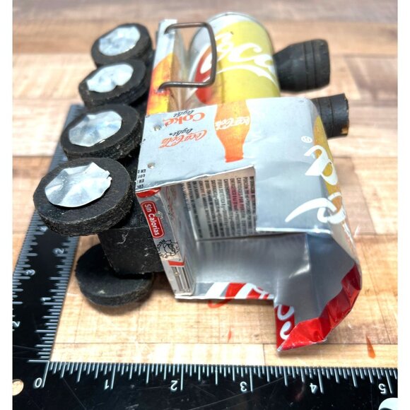 Handcrafted Coca-Cola Can Train Locomotive Model - Picture 7 of 8